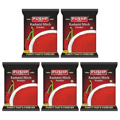Pushp Brand Kashmiri Red Chilli Powder - PUSHMYCART