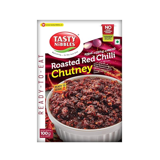 Tasty Nibbles Ready To Eat Roasted Red Chilli Chutney