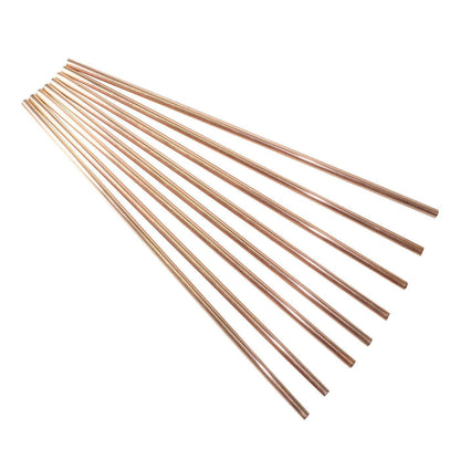 AIA India Pure Copper Plain Drinking Straws 8 Inch