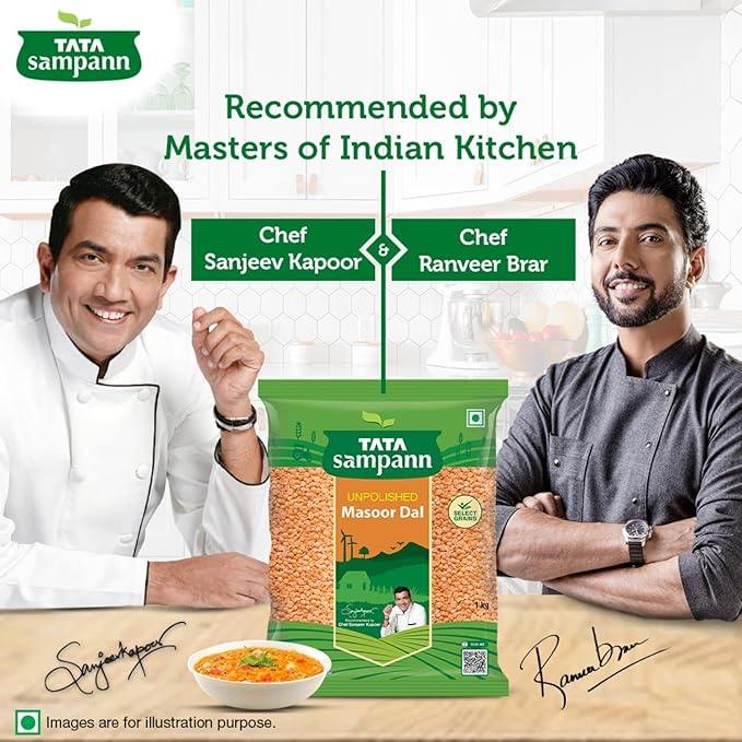 Tata Sampann Unpolished Masoor Dal (Split) - PUSHMYCART