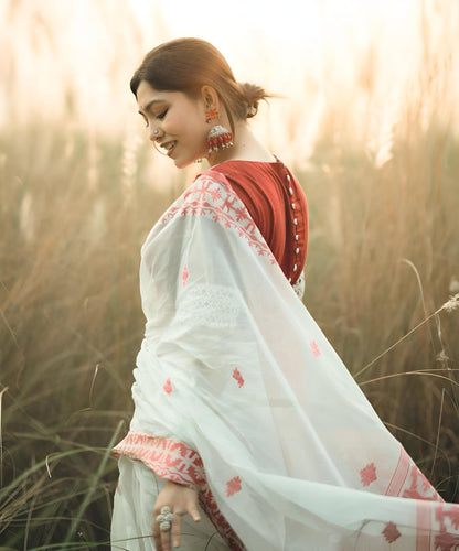Vasthrlay Cotton Classic Saree with decorative traditional design