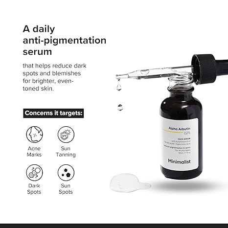 Minimalist Dark Spots Removal Serum with 2% Alpha Arbutin