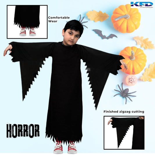 Kaku Fancy Dresses Kids Black Ghost Halloween Costume Gown