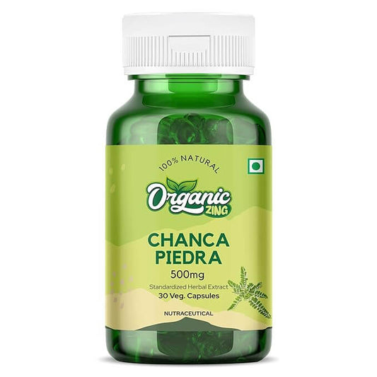 Organic Zing Chanca Piedra 500mg 30 Capsules