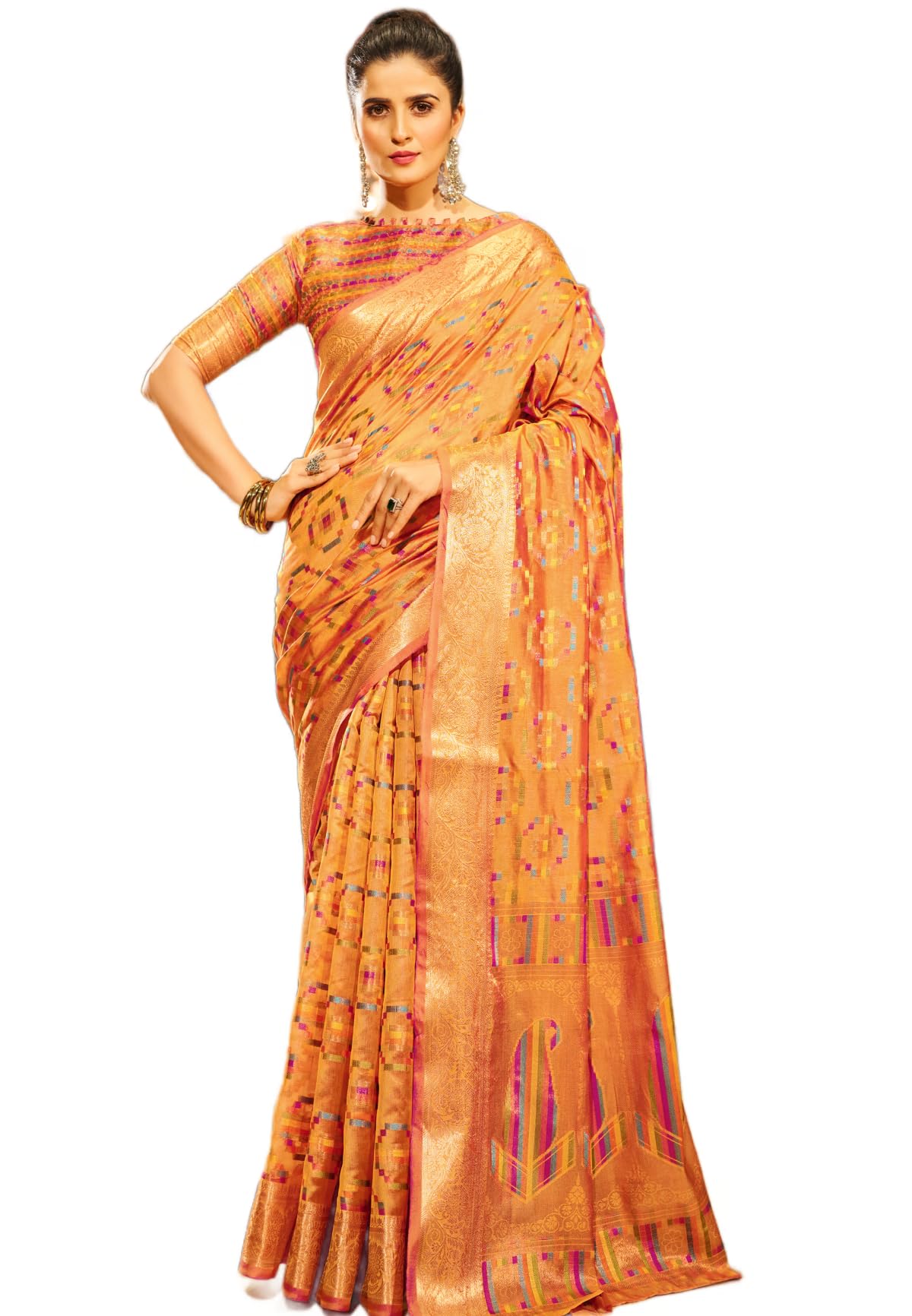 Vasthrlay Classic Kanjivaram Wedding Saree for festive ethnic occasions