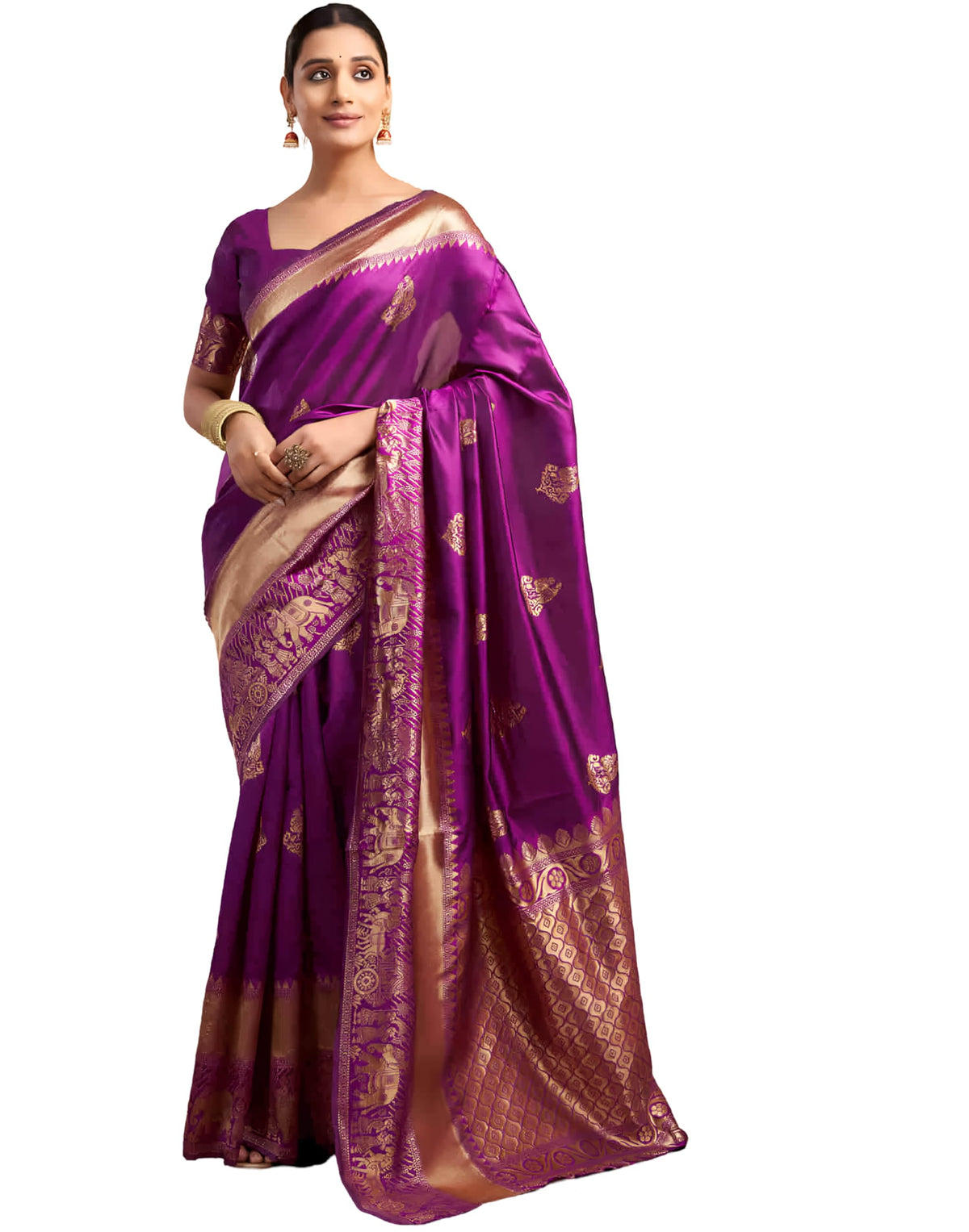 Vasthrlay Classic Banarasi Traditional Saree for festive ethnic occasions