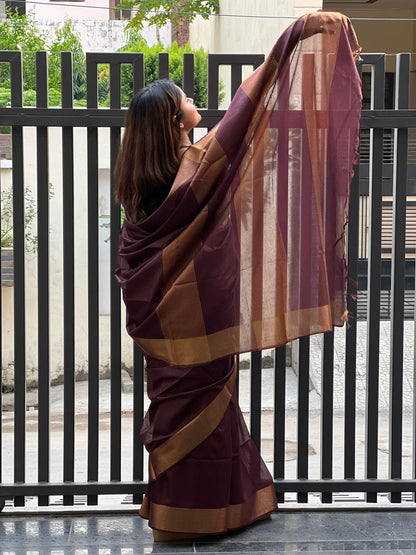 Vasthrlay Traditional Saree in Classic with refined handloom ethnic appeal