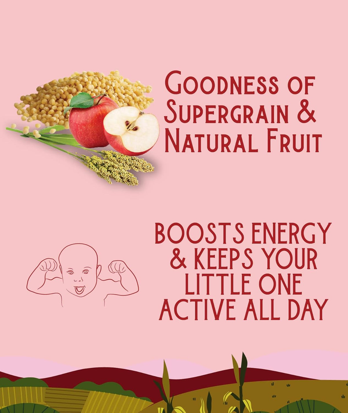 HUNGRY KOALA Cereal Made With Natural Ingridients Millet Apple Sprouted Moong & Dates For Kids To Grow Healthy - PUSHMYCART