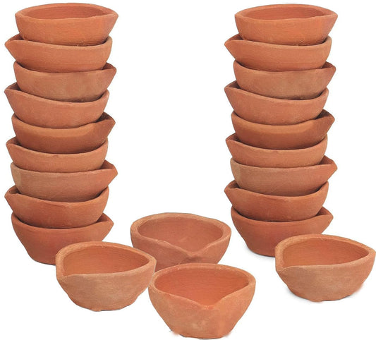 Daas Enterprises Handmade Natural Clay Mitti Ka Diya Pack of 11