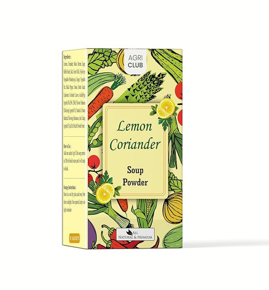 Agri Club Instant Lemon Coriander Soup Powder (Pack of 15)