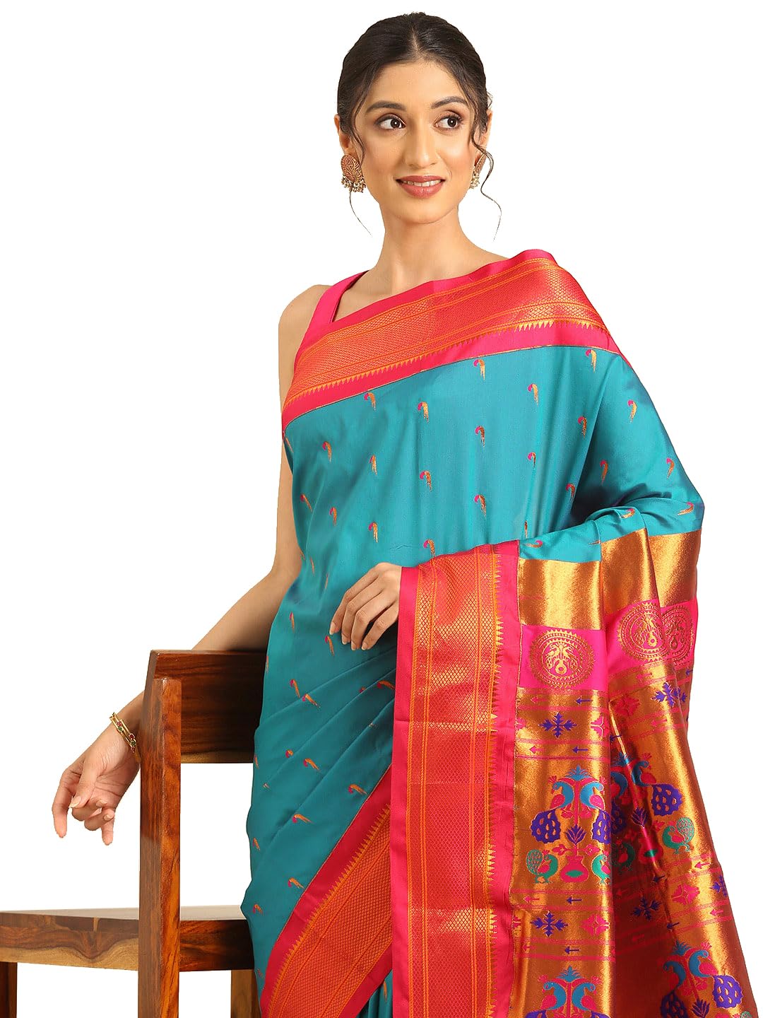 Vasthrlay Bottle Traditional Saree for wedding and party wear styling