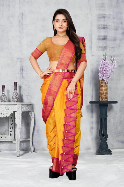 Vasthrlay Paithani Classic Saree with decorative Traditional design