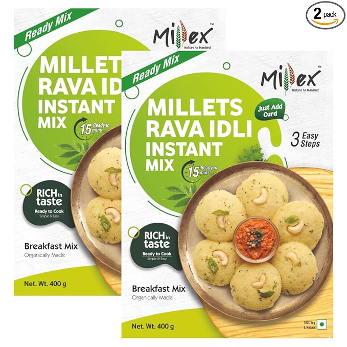 Millex Millets Rava Idli Instant Mix - PUSHMYCART