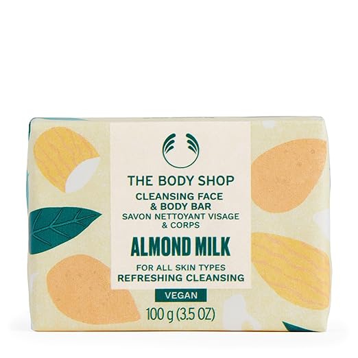 The Body Shop Almond Milk Cleansing Face & Body Bar