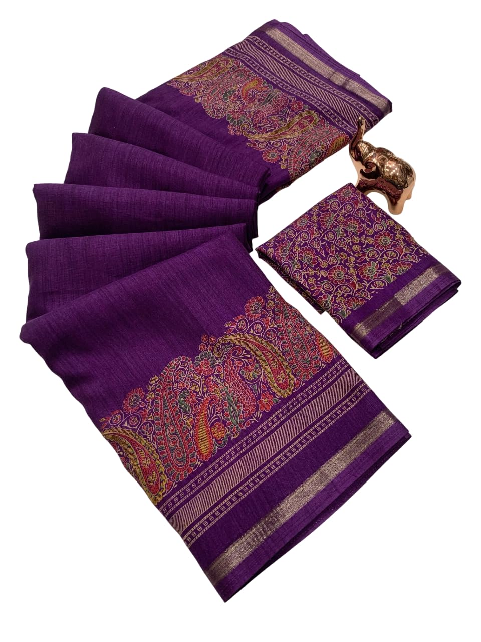 Vasthrlay Classic Ethnic Printed Saree for festive ethnic occasions