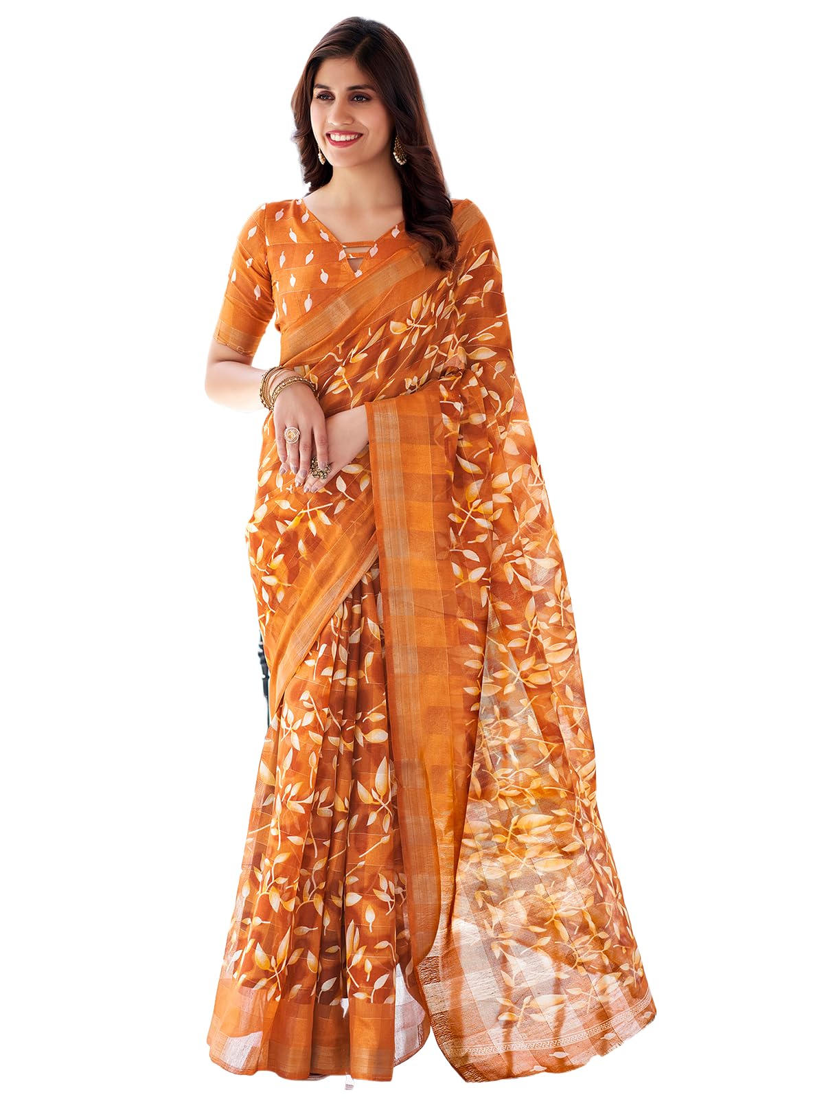 Vasthrlay Classic Ethnic Printed Saree for festive ethnic occasions