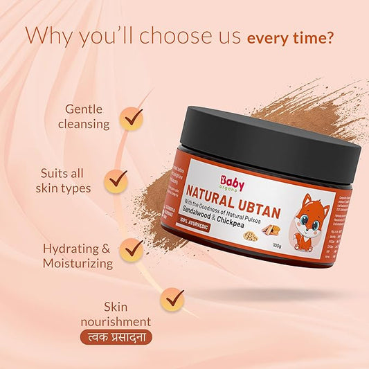 BabyOrgano Natural Ubtan Bath Powder - PUSHMYCART