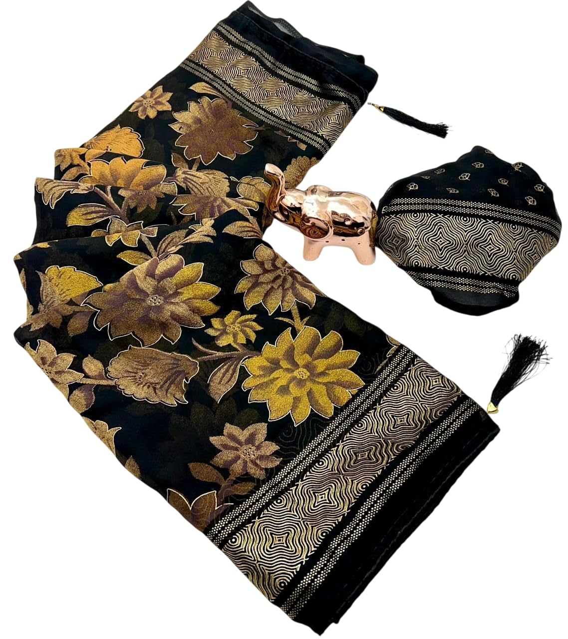Vasthrlay Classic Georgette Traditional Saree for festive ethnic occasions
