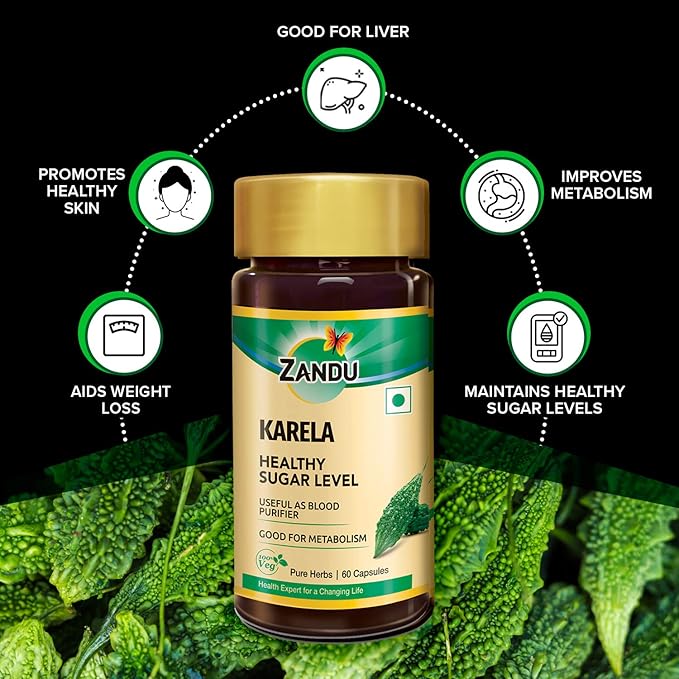 zandu karela pure herbs capsules