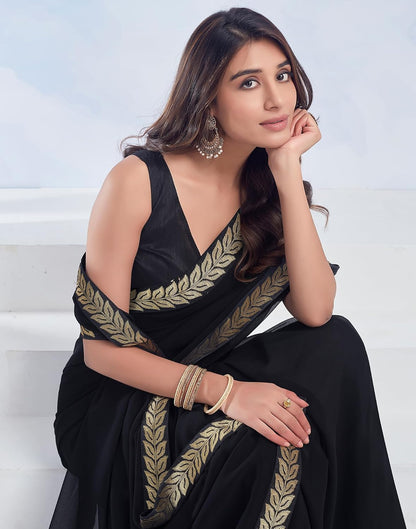Vasthrlay Red Boarder saree for ceremony and occasion wear