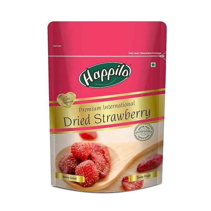 Happilo Premium International Dried Strawberry - PUSHMYCART