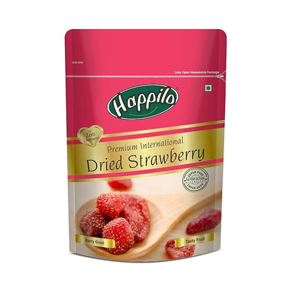 Happilo Premium International Dried Strawberry - PUSHMYCART