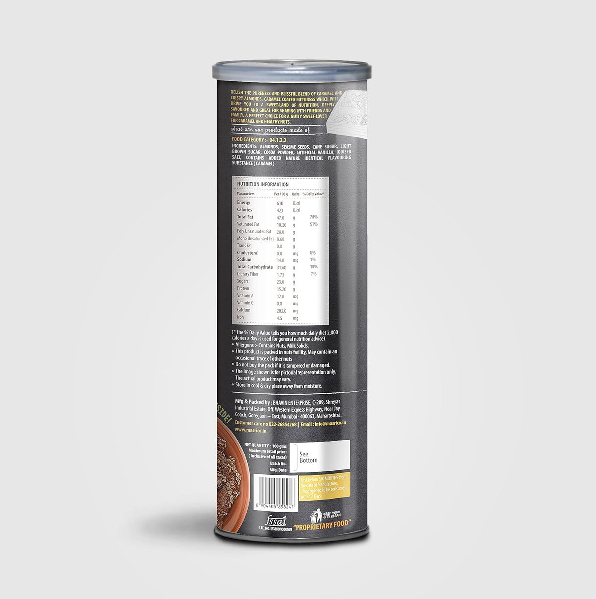 Masrico Premium Caramel Flavoured Almonds