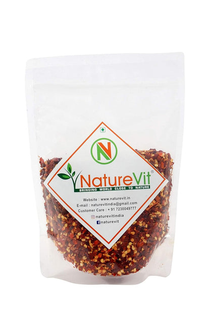 NatureVit Dried Red Chilli Flakes [Shaker Jar]