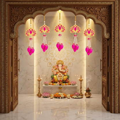 Jeevan Handicraft Pearl Bead Lotus Hanging