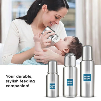 Mee Mee Baby Steel Feeding Bottle - PUSHMYCART