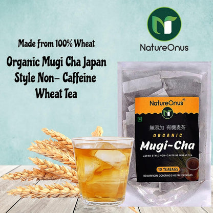 NatureOnus MugiCha Japan Style Non Caffeine Wheat Tea Mugicha Barley Tea