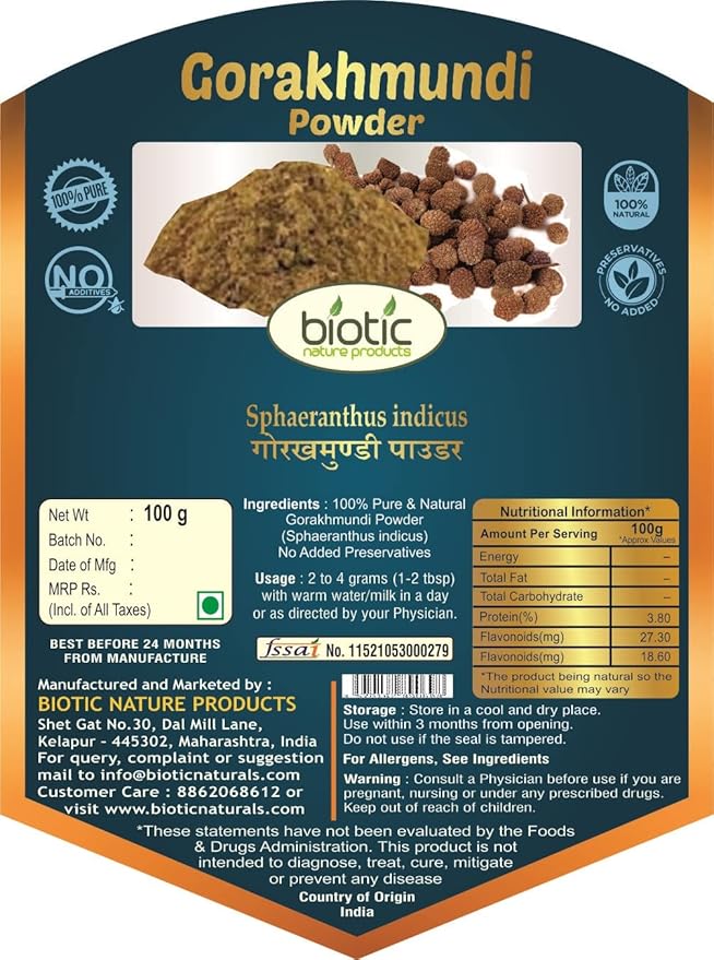 Biotic Gorakhmundi powder - PUSHMYCART