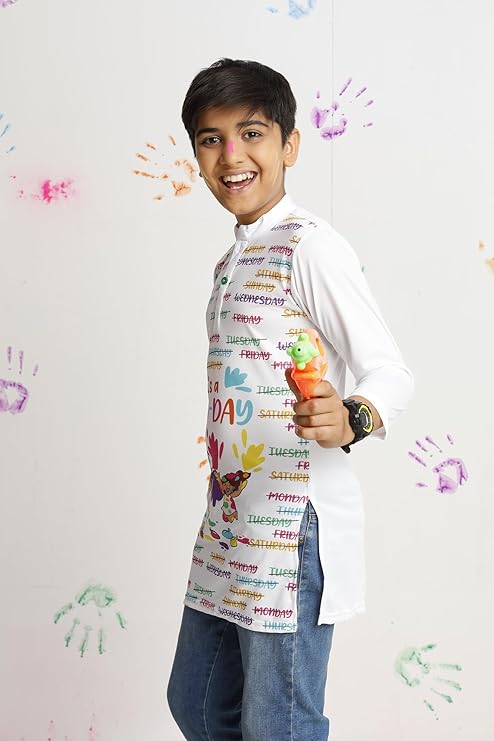 Vasthrlay Unisex's Regular Fit Holi Kurta - PUSHMYCART