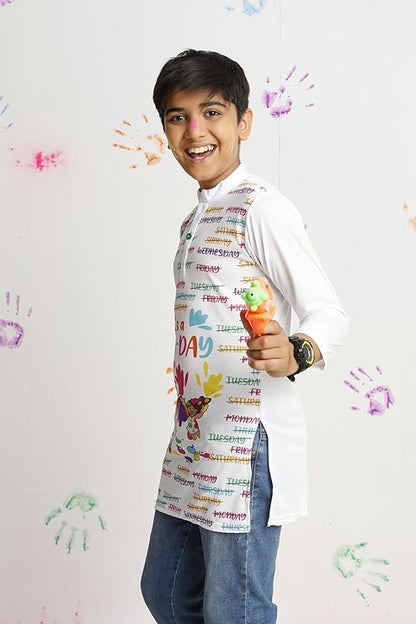 Vasthrlay Unisex's Regular Fit Holi Kurta - PUSHMYCART
