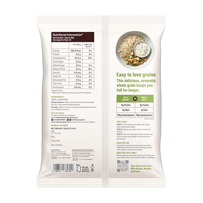 Mille Little Millet Whole Grain - PUSHMYCART
