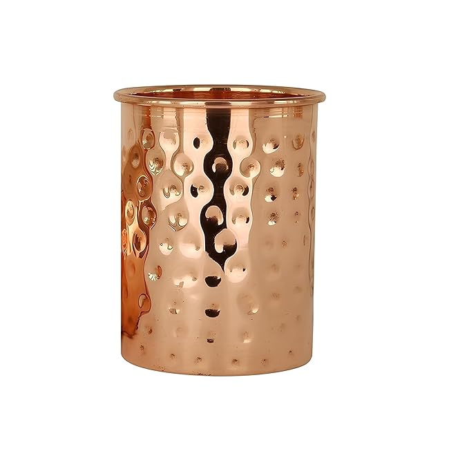 Pure Copper Hammered Tumbler 300ml
