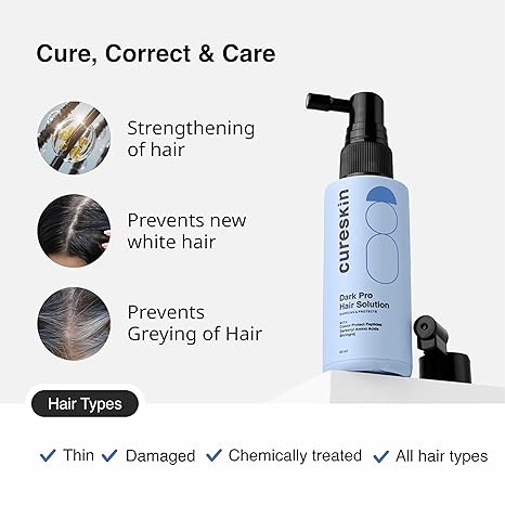 Cureskin Anti Grey Hair Serum - PUSHMYCART