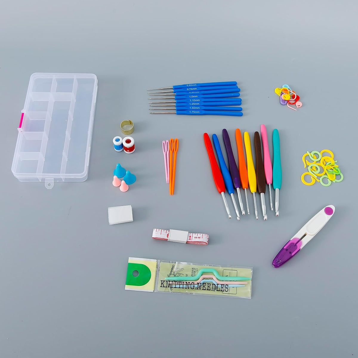 Crochet Hook Needle Set of 53 with Case - image 4