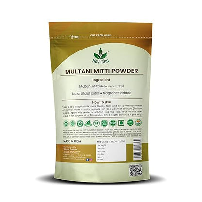 Havintha - Natural Multani Mitti Powder - PUSHMYCART