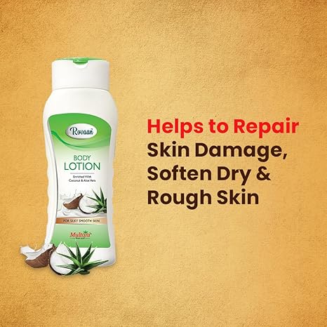 Multani Rovaan Coconut & Aloevera Body Lotion - PUSHMYCART
