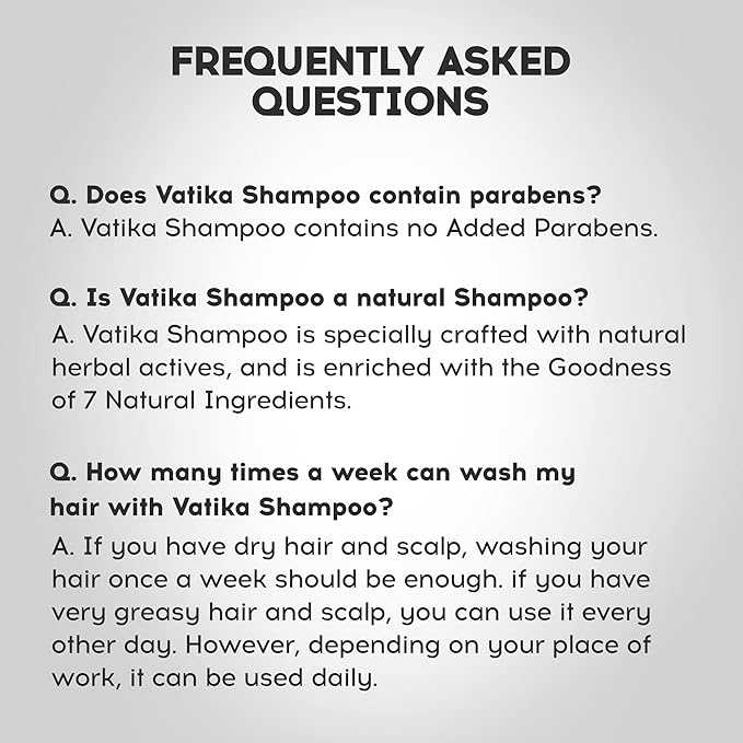Dabur Vatika Long & Black Shampoo