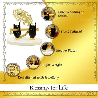 Ekhasa Lord Krishna Hands with Flute Idol (Small Size)