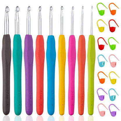 9 Pcs Ergonomic Crochet Hook - image 1