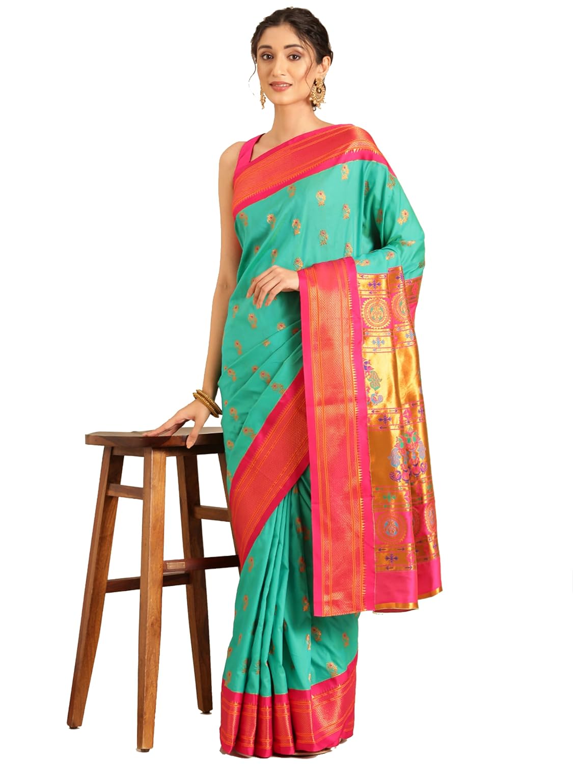 Vasthrlay Bottle Saree with elegant silk and traditional styling