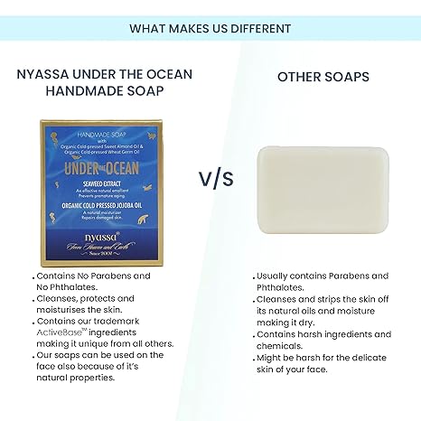 Nyassa Under the Ocean Natural Bathing Handmade Soap - PUSHMYCART