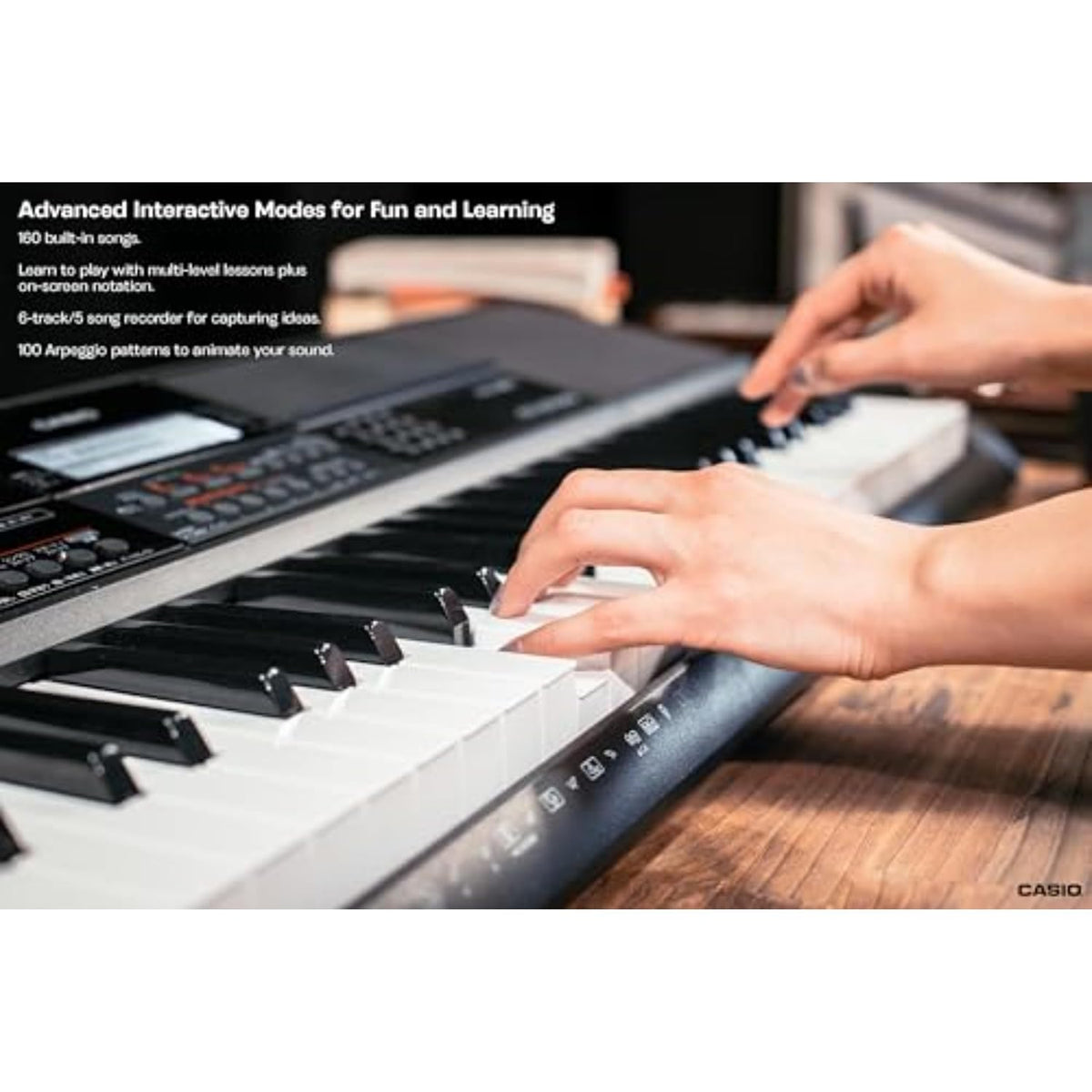 Casio CT-X700 61 Key Touch Sensitive Portable Keyboard Black