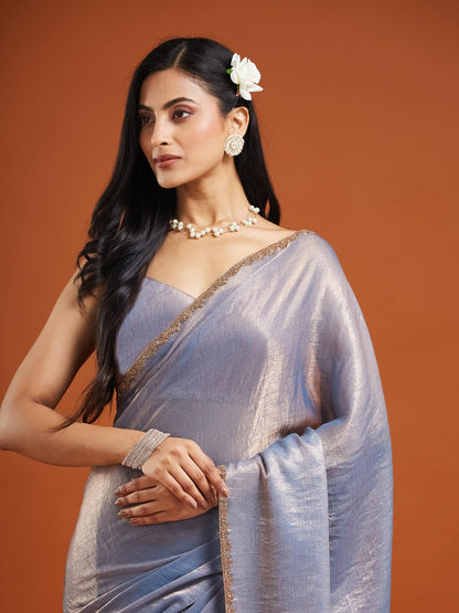 Vasthrlay Traditional Saree in Classic with refined chiffon ethnic appeal
