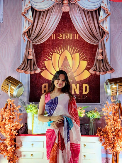 Vasthrlay Multicolor Traditional Saree with elegant Ethnic styling