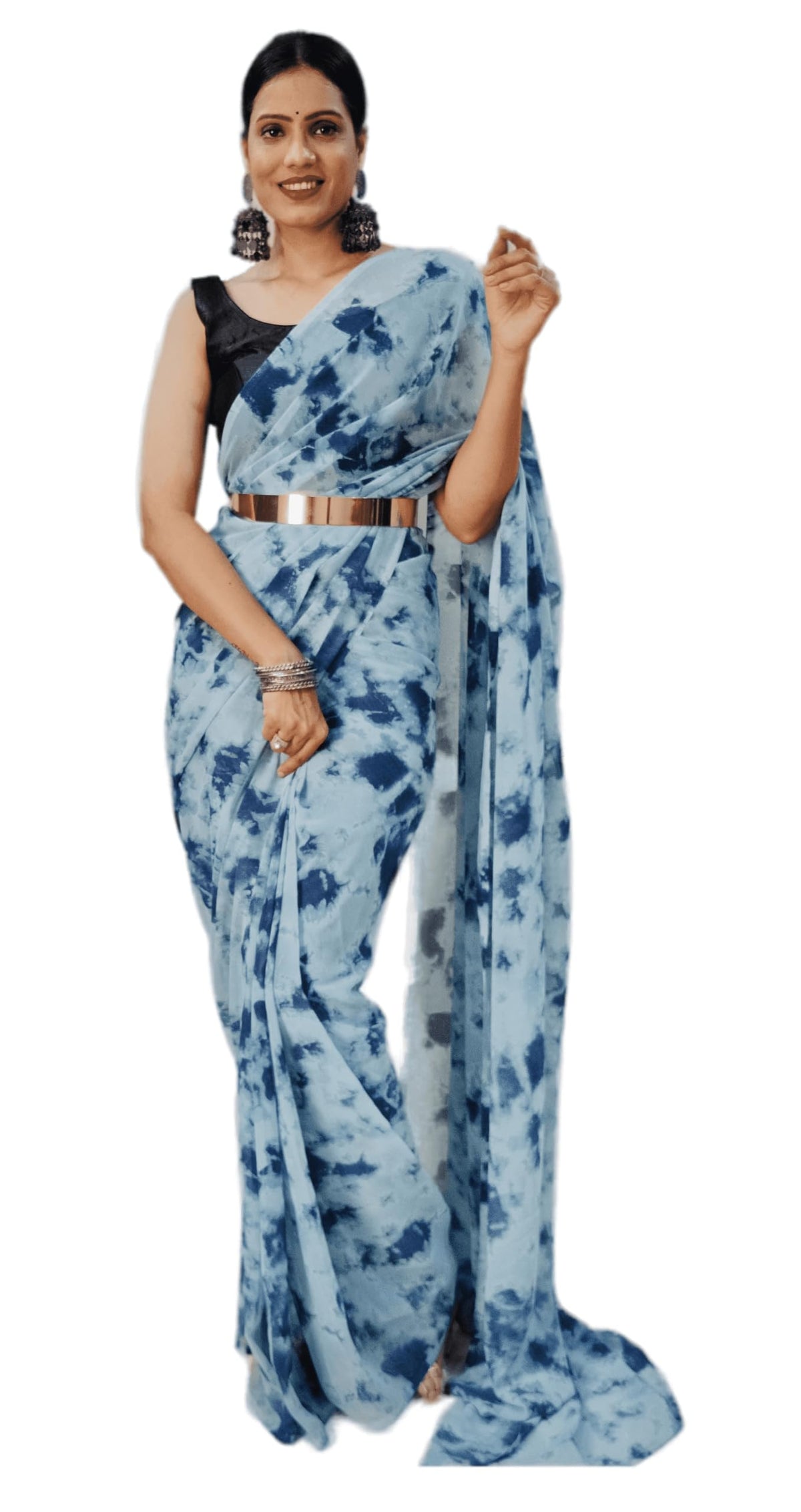 Vasthrlay Classic Georgette Traditional Saree for festive ethnic occasions