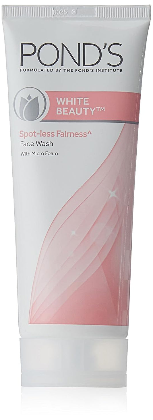 ponds white beauty spot less fairness face wash with micro foam